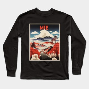 Mie Japan Travel Vintage Tourism Poster Long Sleeve T-Shirt